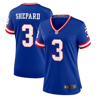 New York Giants #3 Sterling Shepard Royal Women's Nike Classic Player Game Jersey